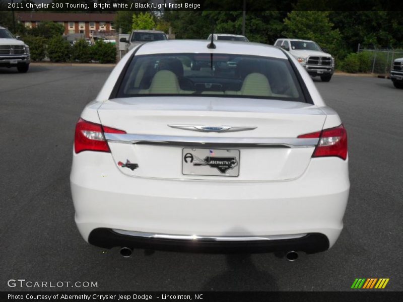 Bright White / Black/Light Frost Beige 2011 Chrysler 200 Touring