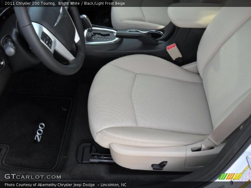Bright White / Black/Light Frost Beige 2011 Chrysler 200 Touring