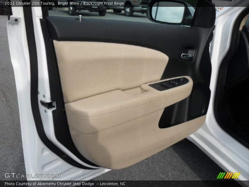 Bright White / Black/Light Frost Beige 2011 Chrysler 200 Touring