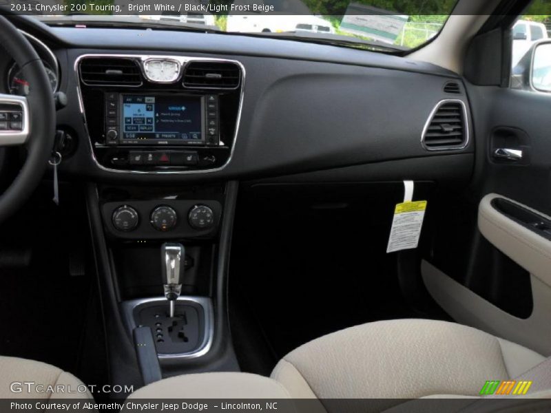 Bright White / Black/Light Frost Beige 2011 Chrysler 200 Touring