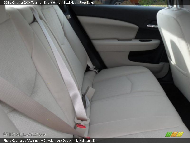 Bright White / Black/Light Frost Beige 2011 Chrysler 200 Touring