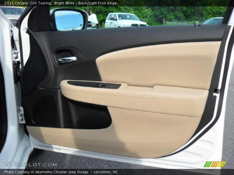 Bright White / Black/Light Frost Beige 2011 Chrysler 200 Touring