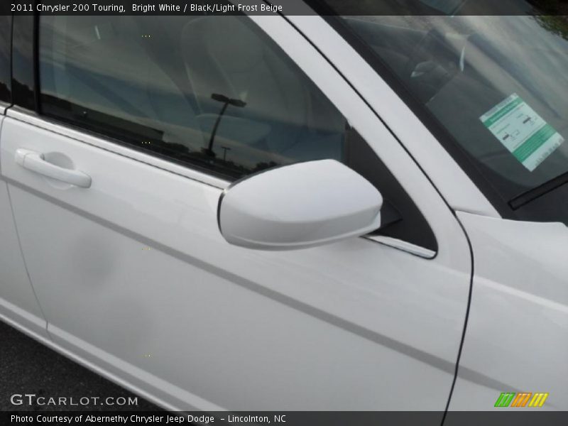 Bright White / Black/Light Frost Beige 2011 Chrysler 200 Touring
