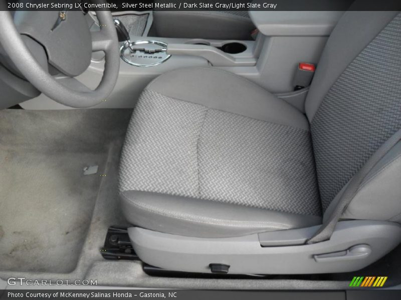 Silver Steel Metallic / Dark Slate Gray/Light Slate Gray 2008 Chrysler Sebring LX Convertible