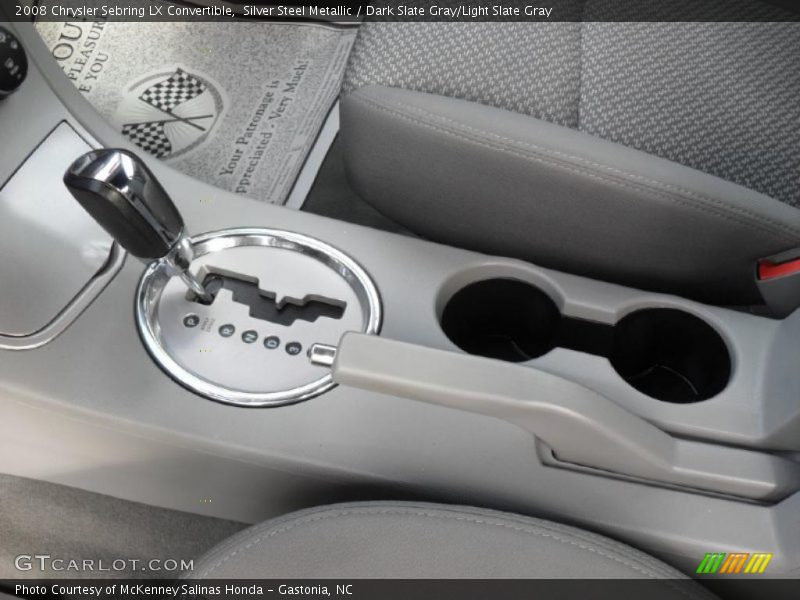 Silver Steel Metallic / Dark Slate Gray/Light Slate Gray 2008 Chrysler Sebring LX Convertible