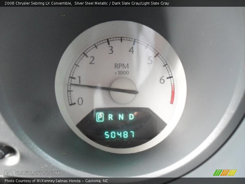 Silver Steel Metallic / Dark Slate Gray/Light Slate Gray 2008 Chrysler Sebring LX Convertible