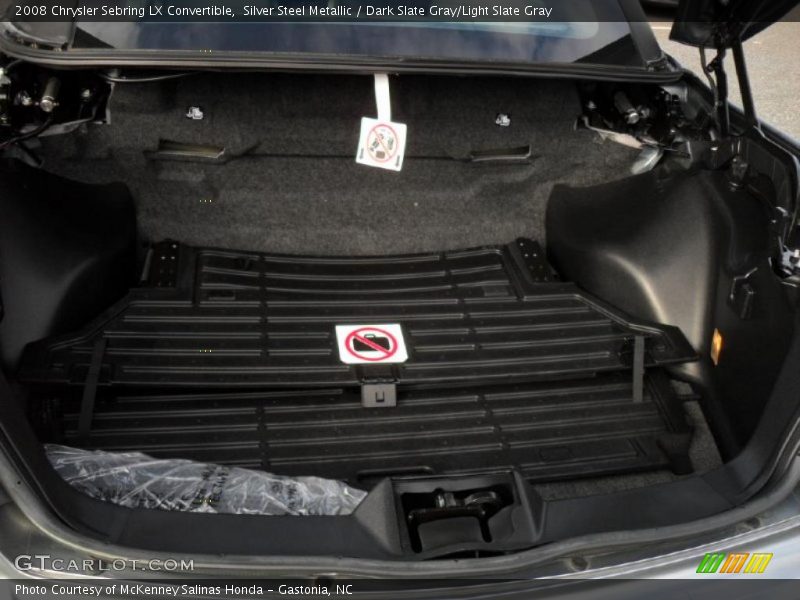 Silver Steel Metallic / Dark Slate Gray/Light Slate Gray 2008 Chrysler Sebring LX Convertible