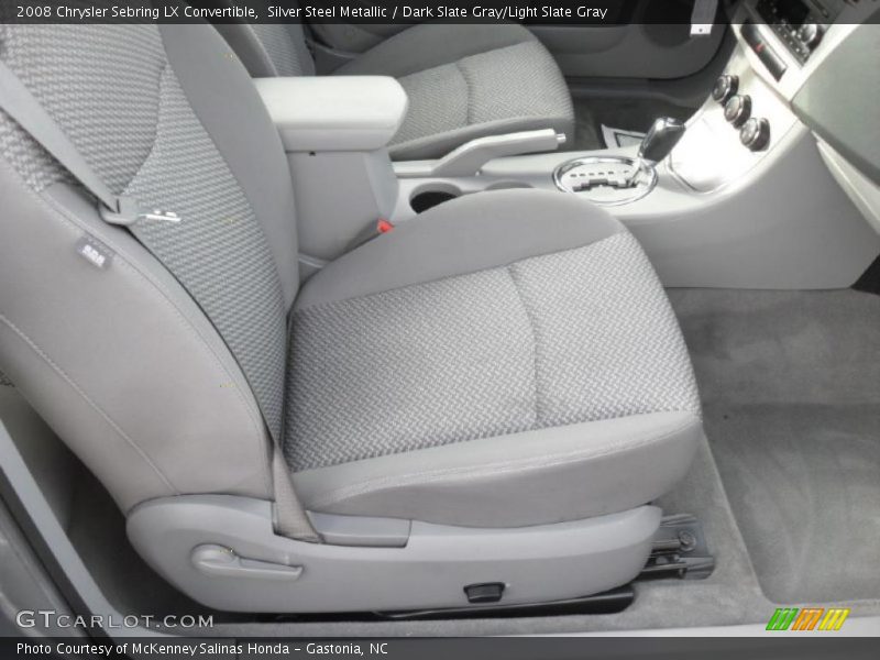 Silver Steel Metallic / Dark Slate Gray/Light Slate Gray 2008 Chrysler Sebring LX Convertible