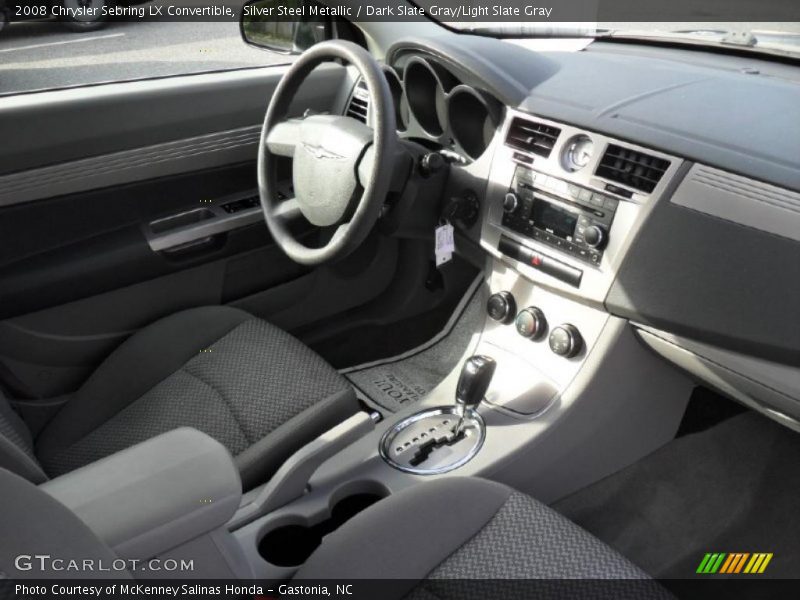 Silver Steel Metallic / Dark Slate Gray/Light Slate Gray 2008 Chrysler Sebring LX Convertible