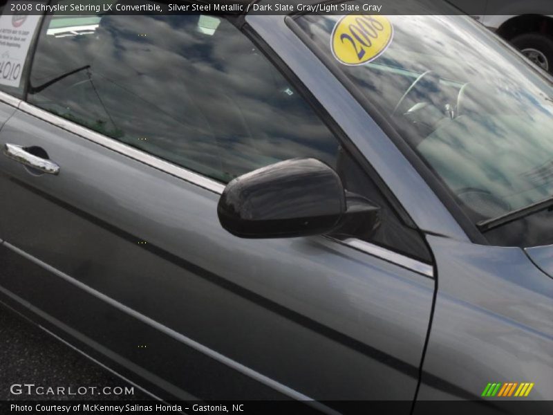 Silver Steel Metallic / Dark Slate Gray/Light Slate Gray 2008 Chrysler Sebring LX Convertible