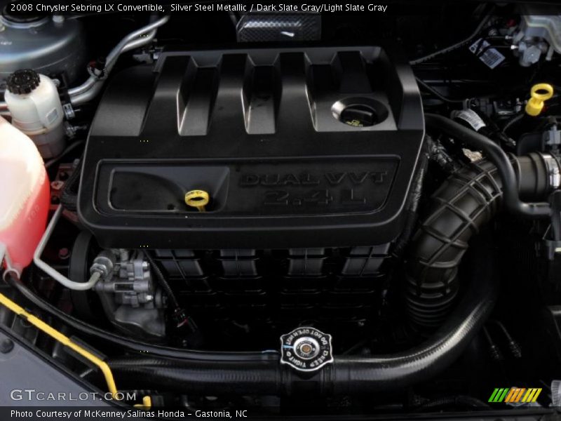 Silver Steel Metallic / Dark Slate Gray/Light Slate Gray 2008 Chrysler Sebring LX Convertible