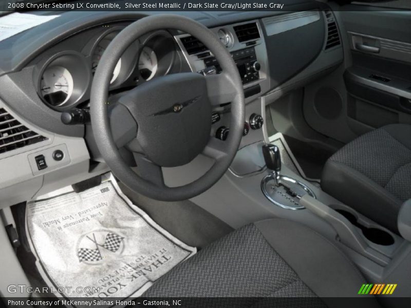 Silver Steel Metallic / Dark Slate Gray/Light Slate Gray 2008 Chrysler Sebring LX Convertible