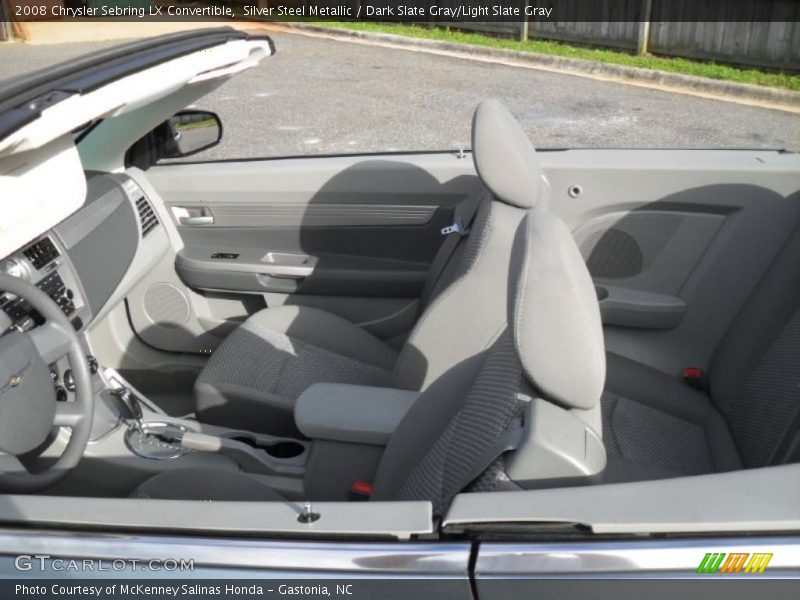 Silver Steel Metallic / Dark Slate Gray/Light Slate Gray 2008 Chrysler Sebring LX Convertible