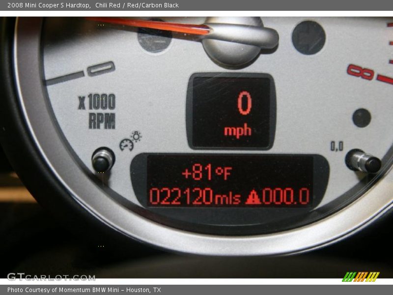 Chili Red / Red/Carbon Black 2008 Mini Cooper S Hardtop