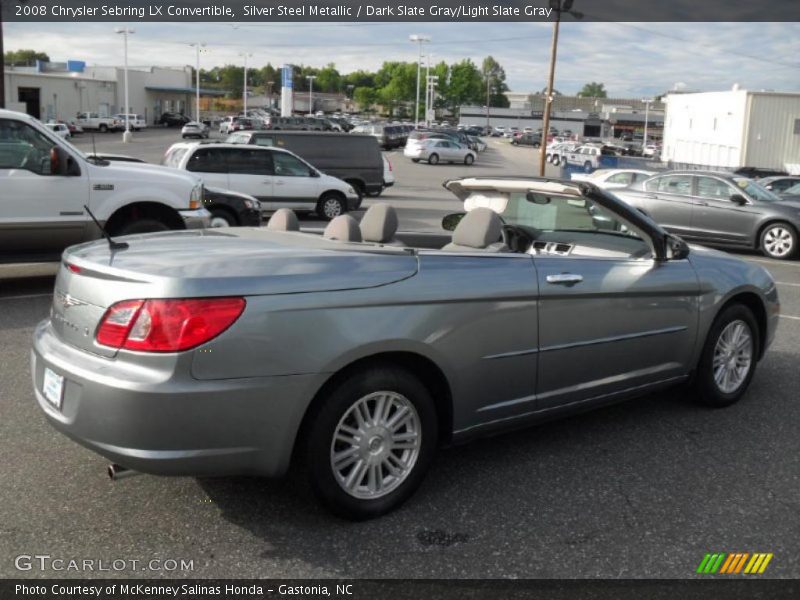 Silver Steel Metallic / Dark Slate Gray/Light Slate Gray 2008 Chrysler Sebring LX Convertible