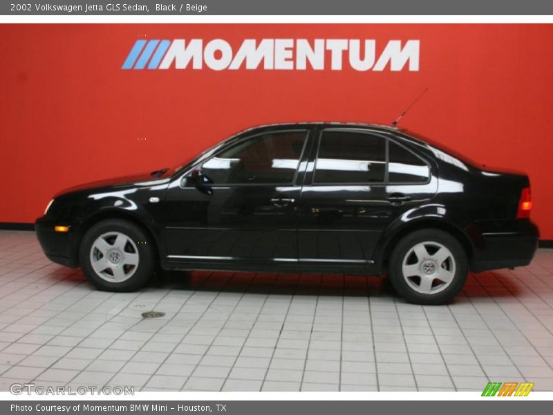 Black / Beige 2002 Volkswagen Jetta GLS Sedan