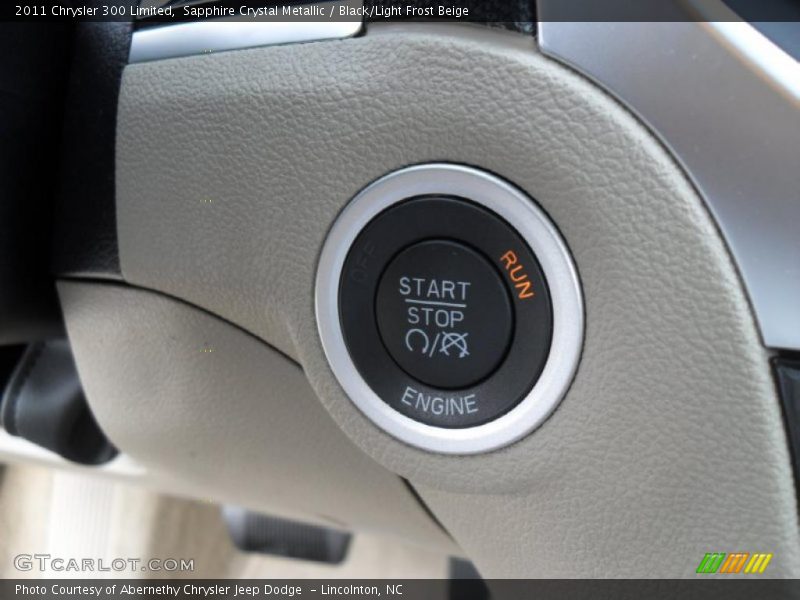 Sapphire Crystal Metallic / Black/Light Frost Beige 2011 Chrysler 300 Limited