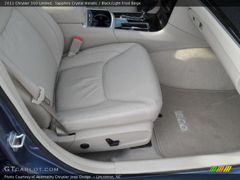 Sapphire Crystal Metallic / Black/Light Frost Beige 2011 Chrysler 300 Limited