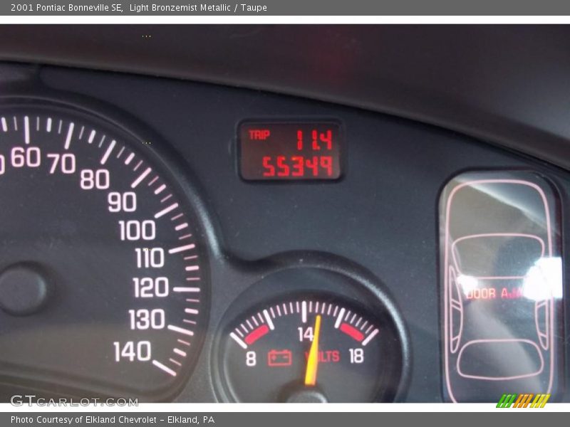 Light Bronzemist Metallic / Taupe 2001 Pontiac Bonneville SE