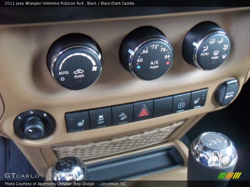 Black / Black/Dark Saddle 2011 Jeep Wrangler Unlimited Rubicon 4x4