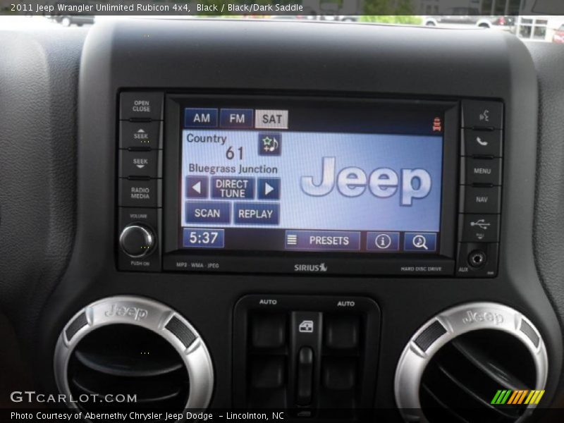 Black / Black/Dark Saddle 2011 Jeep Wrangler Unlimited Rubicon 4x4