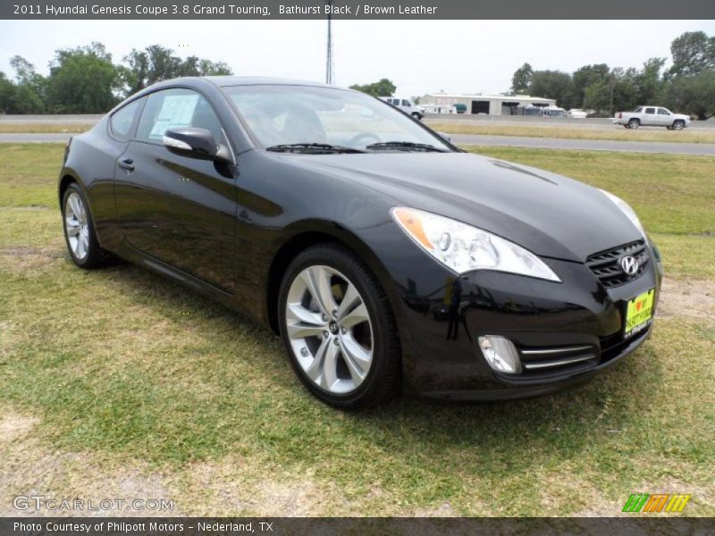 Front 3/4 View of 2011 Genesis Coupe 3.8 Grand Touring