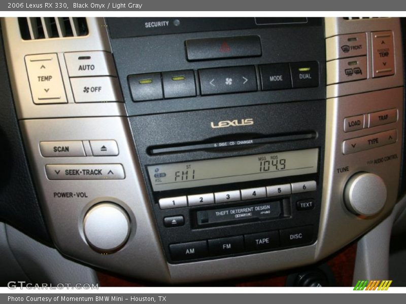 Black Onyx / Light Gray 2006 Lexus RX 330