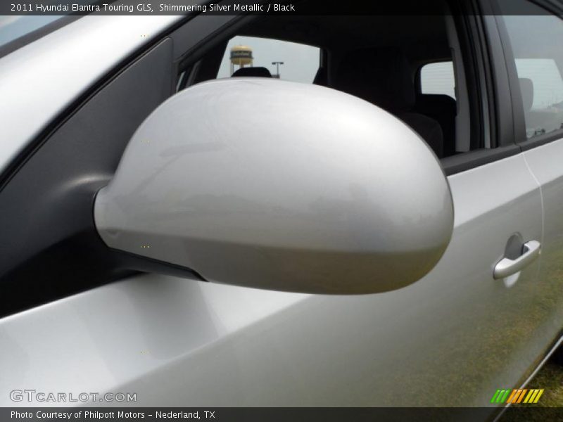 Shimmering Silver Metallic / Black 2011 Hyundai Elantra Touring GLS