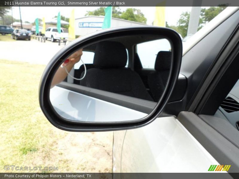 Shimmering Silver Metallic / Black 2011 Hyundai Elantra Touring GLS