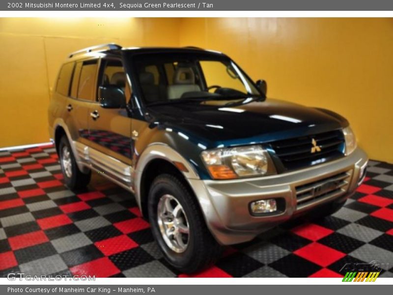 Sequoia Green Pearlescent / Tan 2002 Mitsubishi Montero Limited 4x4