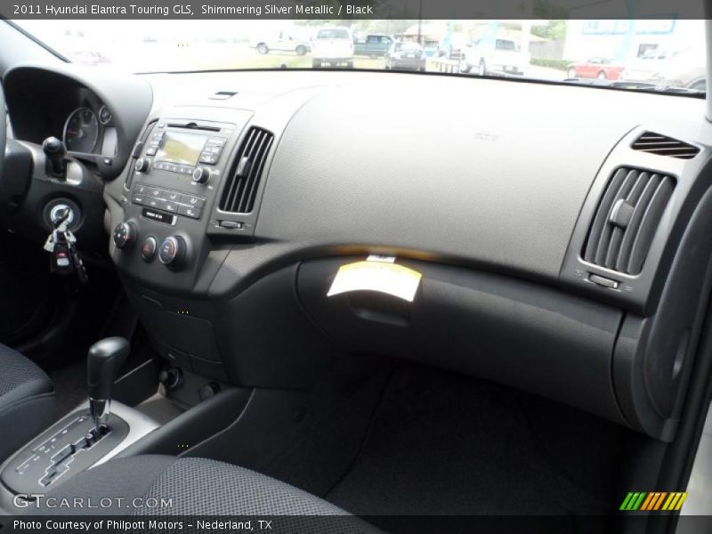 Shimmering Silver Metallic / Black 2011 Hyundai Elantra Touring GLS