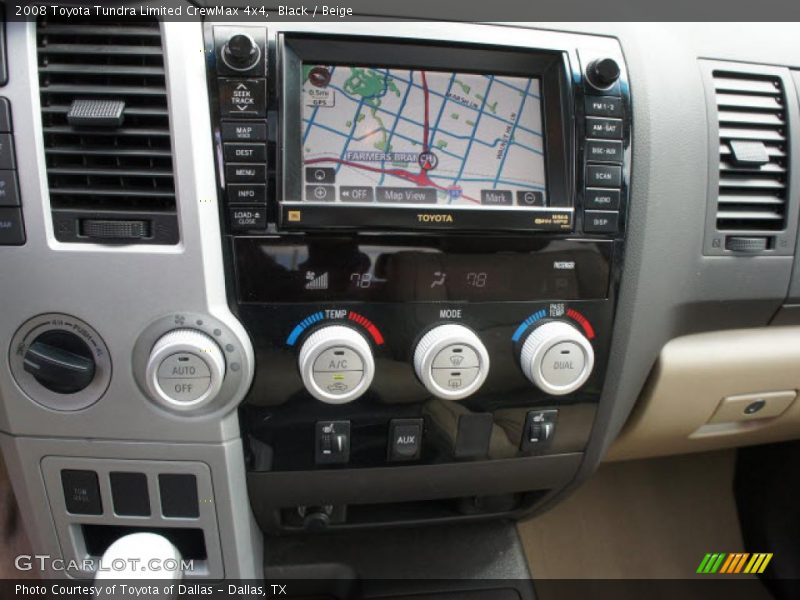 Black / Beige 2008 Toyota Tundra Limited CrewMax 4x4