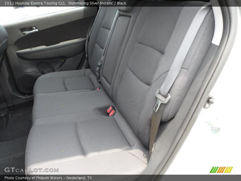Shimmering Silver Metallic / Black 2011 Hyundai Elantra Touring GLS