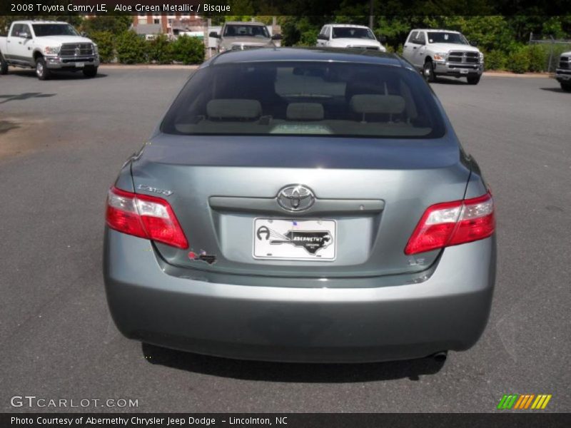 Aloe Green Metallic / Bisque 2008 Toyota Camry LE