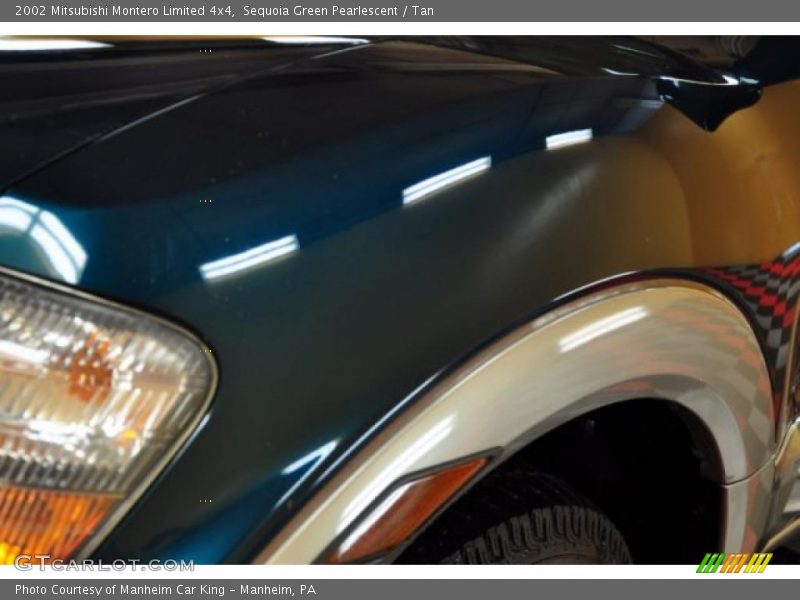 Sequoia Green Pearlescent / Tan 2002 Mitsubishi Montero Limited 4x4