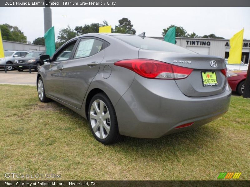 Titanium Gray Metallic / Gray 2011 Hyundai Elantra Limited