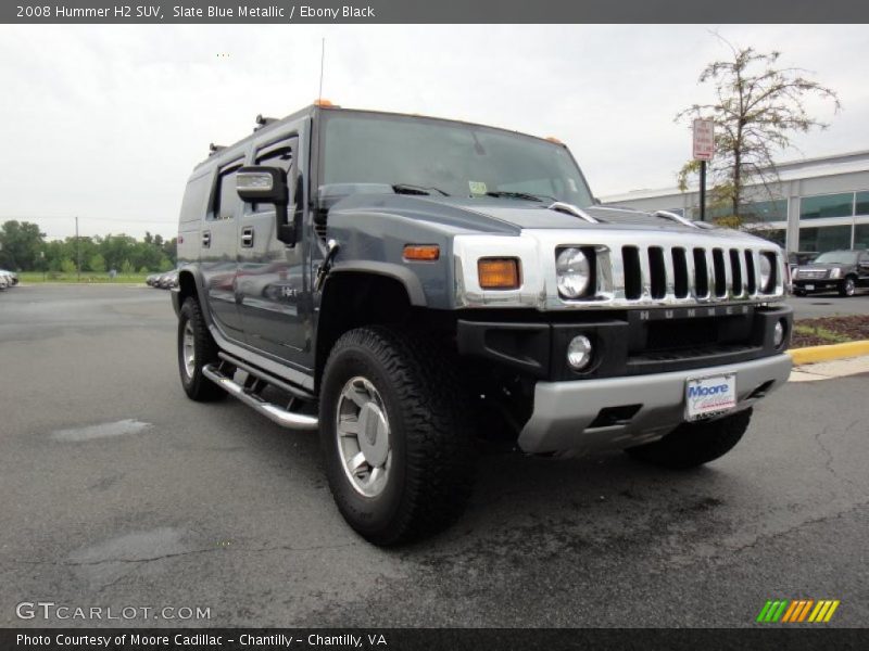 Slate Blue Metallic / Ebony Black 2008 Hummer H2 SUV