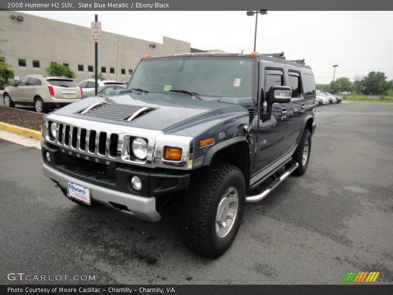 Slate Blue Metallic / Ebony Black 2008 Hummer H2 SUV