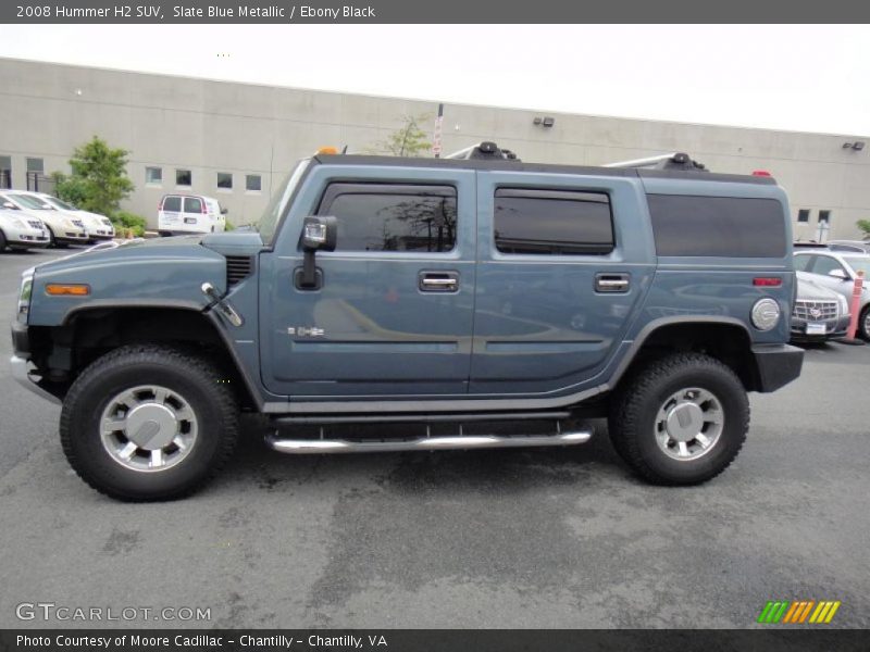 Slate Blue Metallic / Ebony Black 2008 Hummer H2 SUV