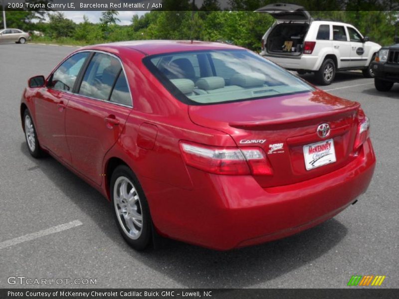 Barcelona Red Metallic / Ash 2009 Toyota Camry LE