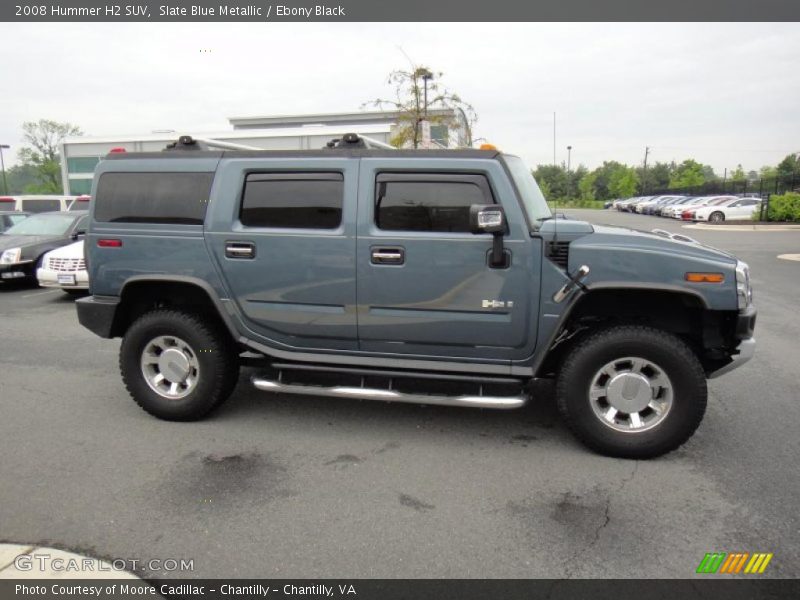 Slate Blue Metallic / Ebony Black 2008 Hummer H2 SUV