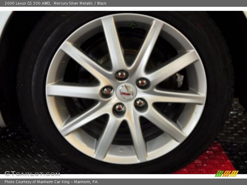 Mercury Silver Metallic / Black 2006 Lexus GS 300 AWD