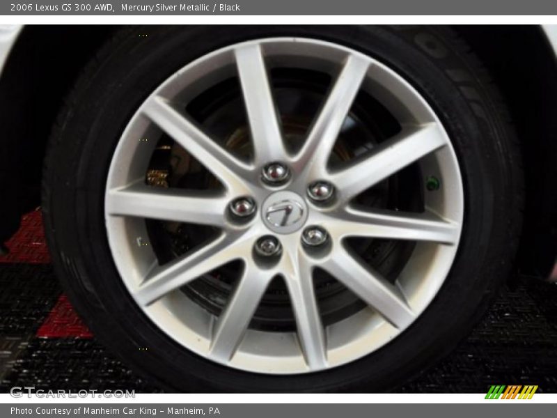 Mercury Silver Metallic / Black 2006 Lexus GS 300 AWD
