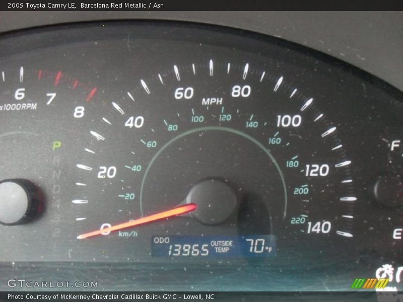 Barcelona Red Metallic / Ash 2009 Toyota Camry LE