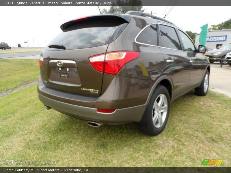 Sahara Bronze Metallic / Beige 2011 Hyundai Veracruz Limited