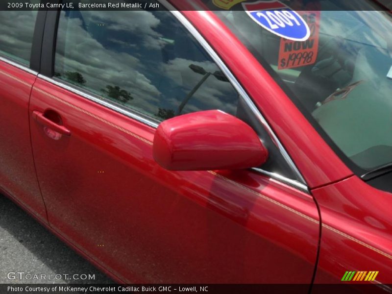 Barcelona Red Metallic / Ash 2009 Toyota Camry LE