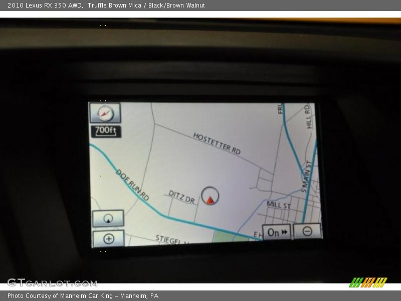 Truffle Brown Mica / Black/Brown Walnut 2010 Lexus RX 350 AWD
