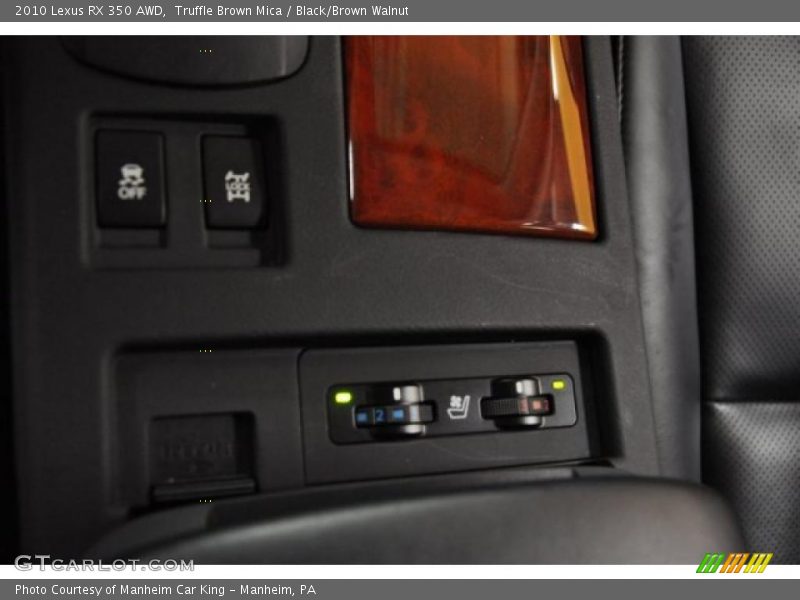 Truffle Brown Mica / Black/Brown Walnut 2010 Lexus RX 350 AWD