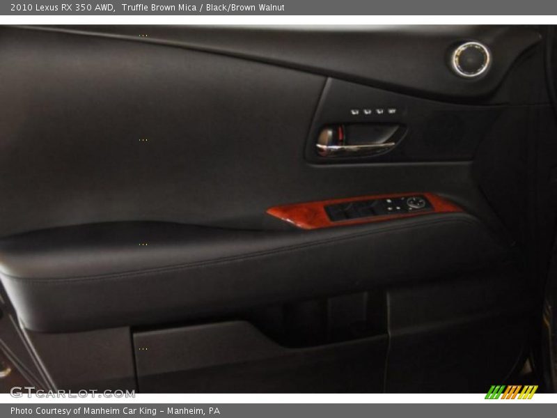 Truffle Brown Mica / Black/Brown Walnut 2010 Lexus RX 350 AWD
