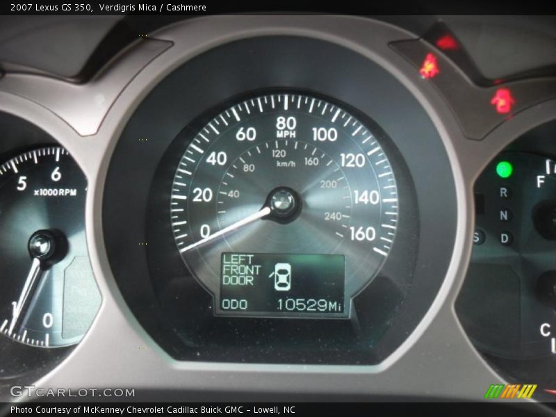 Verdigris Mica / Cashmere 2007 Lexus GS 350